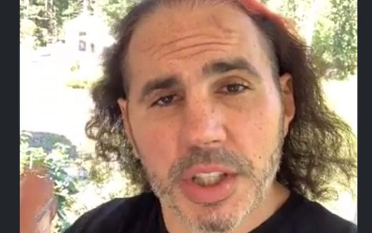 Matt Hardy Gives Video Update On His Condition After Scary Fall At AEW All Out