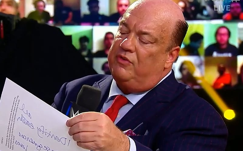 Paul Heyman Accidentally Reveals Handwritten Note With Orders From Vince McMahon