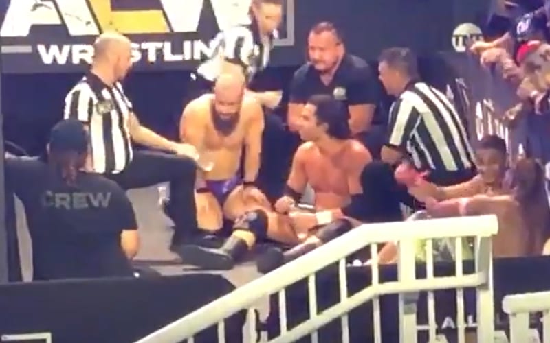 AEW Star Suffers Scary Spot After Being Knocked Out On Dynamite