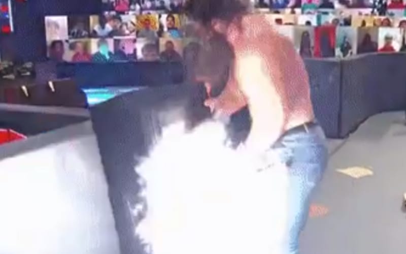 Elias Electrocuted During Symphony Of Destruction Match On WWE RAW