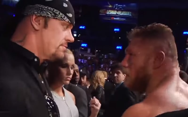 The Undertaker Reveals Story Behind UFC Run-In With Brock Lesnar