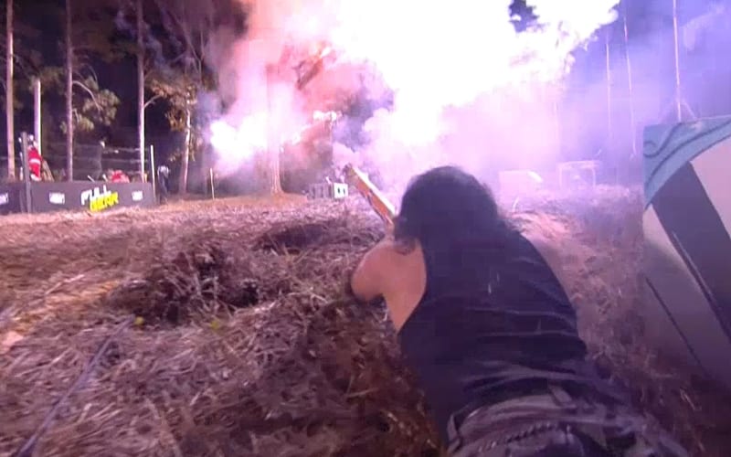 Reby Hardy Shows Video From Inside The House During Crazy AEW Full Gear Roman Candle Firefight