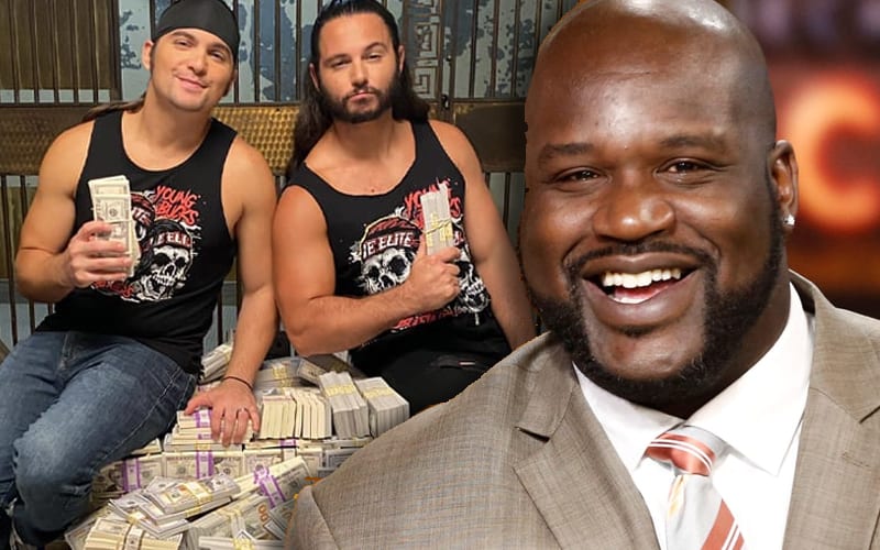 Shaquille O’Neal Gave Young Bucks Enthusiastic Reaction Backstage At AEW Full Gear