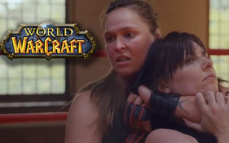 Ronda Rousey Trains In Pro Wrestling Ring During New World Of Warcraft Commercial