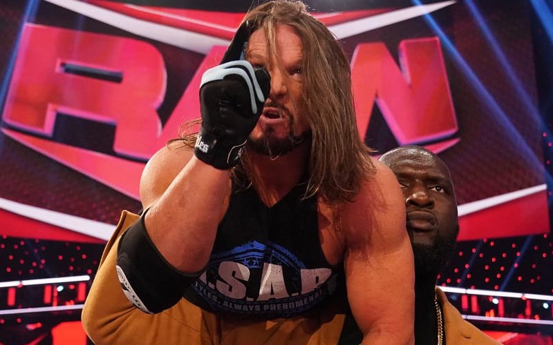 AJ Styles Still Furious After WWE RAW This Week