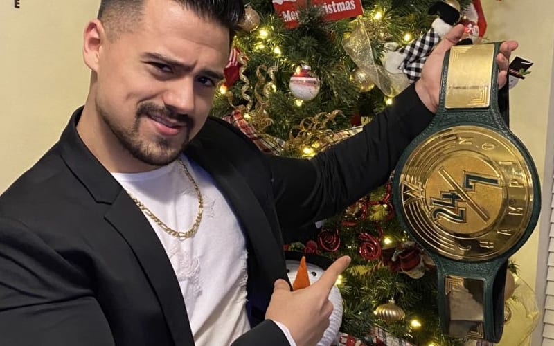 Angel Garza Wins WWE 24/7 Title During WWE New Year’s Party