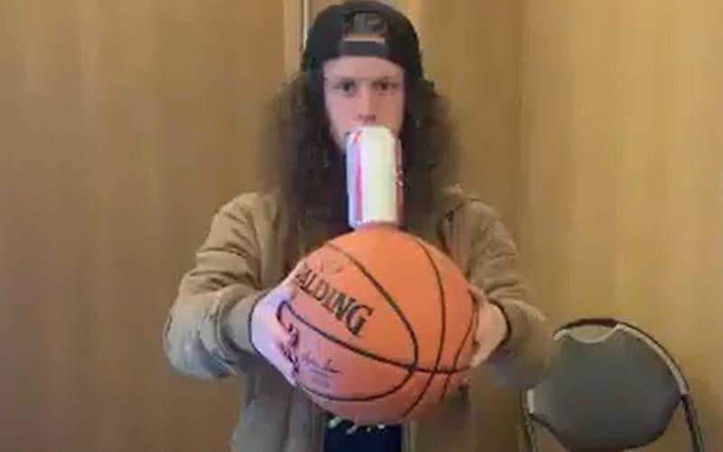 Marko Stunt Takes Wicked Crotch Shot After Basketball Trick Goes Wrong