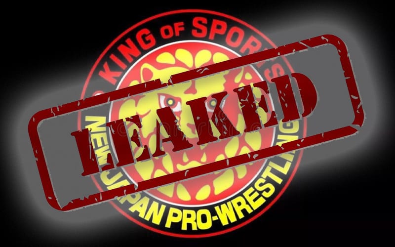 NJPW Not Happy About Leaked Television Taping News