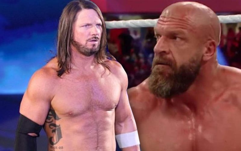 AJ Styles Wants WrestleMania Match Against Triple H