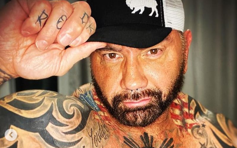 Batista Shows Off Huge New Tattoo