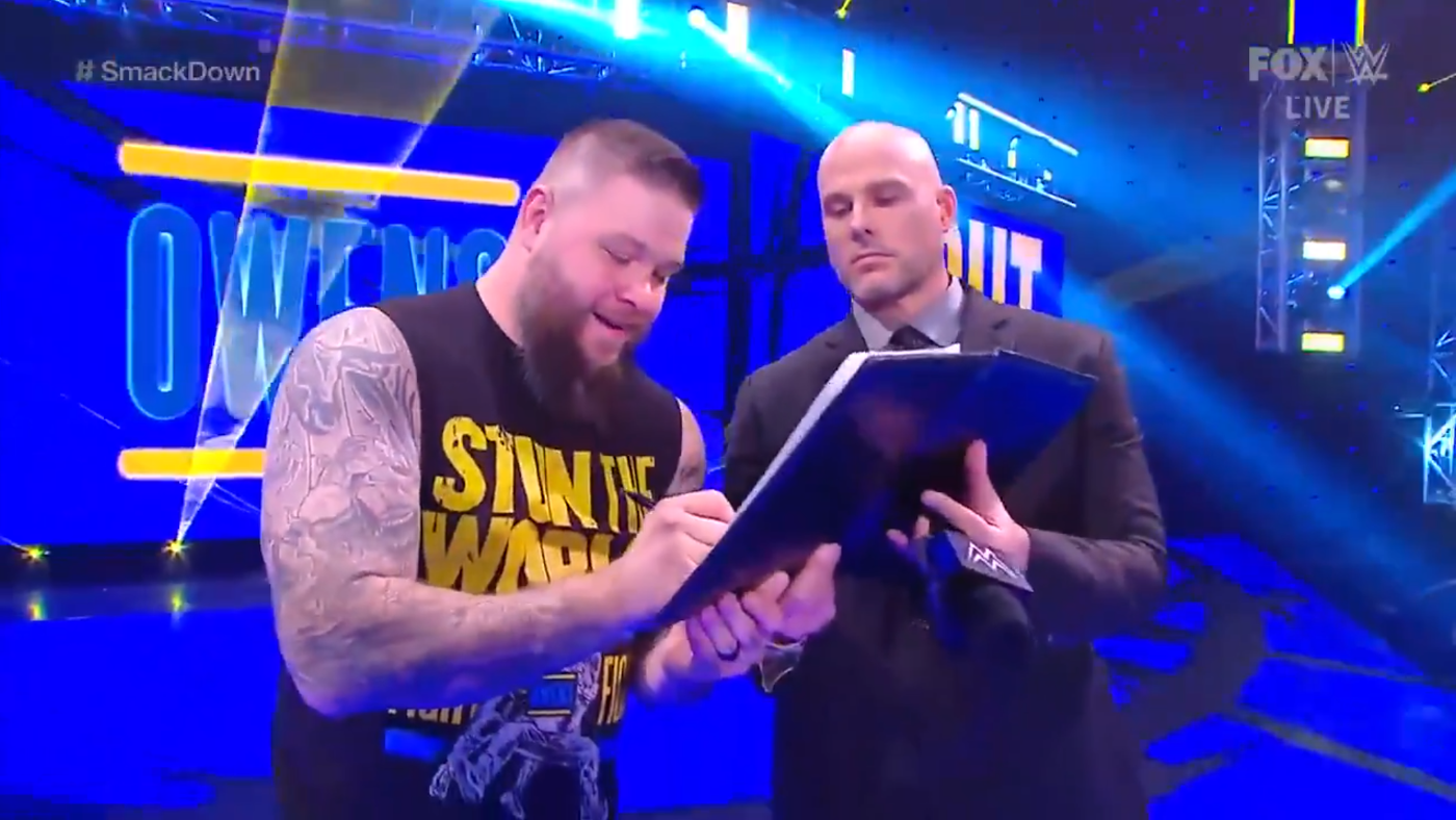 Adam Pearce Reacts to Outsmarting Roman Reigns on WWE Smackdown