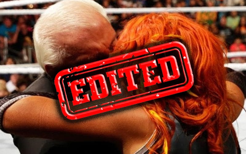 WWE Edits Ric Flair Kissing Becky Lynch From Royal Rumble