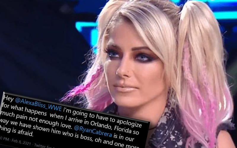 Alexa Bliss’ Obsessed Fan Apologizes For What He’s About To Do