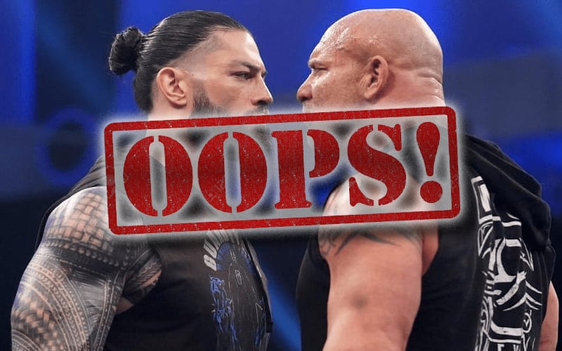 WWE Accidentally Advertises Roman Reigns vs Goldberg WrestleMania Match