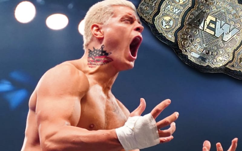 Cody Rhodes On Sticking To His Word To Never Challenge For AEW World Title