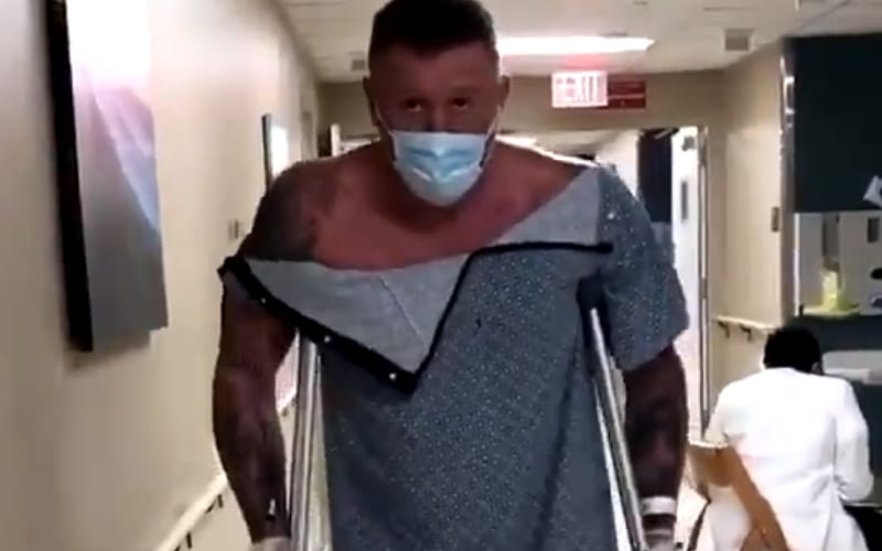 Heath Slater Gets His Step Back On Crutches After Surgery In New Video