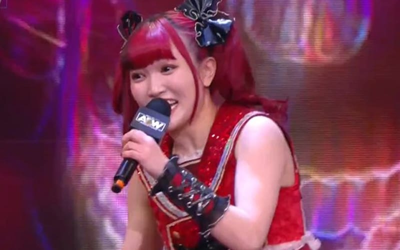 Maki Itoh Makes Surprise Appearance At AEW Revolution