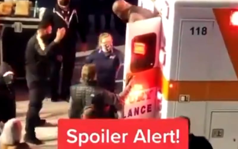Video Surfaces Of Shaq Leaving Ambulance After AEW Match