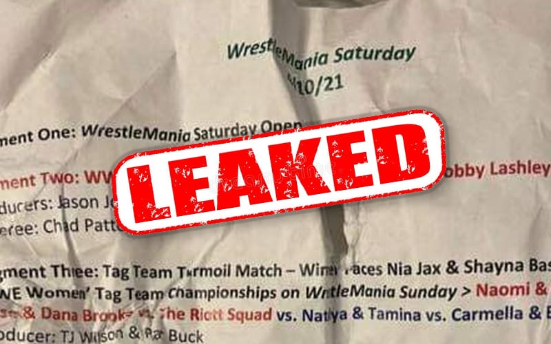 Full List Of WrestleMania Match Producers Revealed