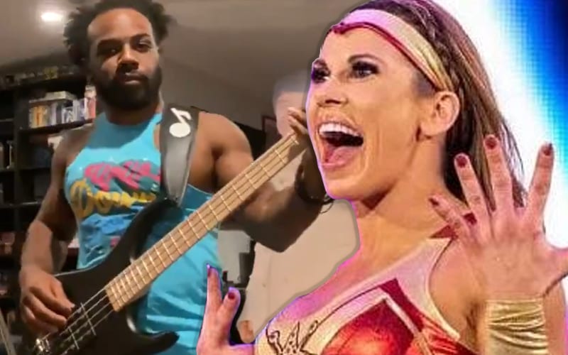 Xavier Woods Celebrates Mickie James With Song After Her Trash Bag Tweet