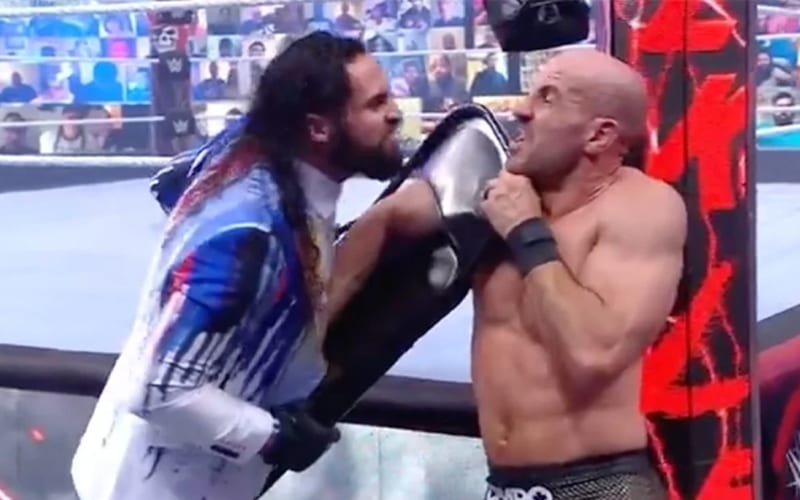 Seth Rollins Reacts to Destroying Cesaro at WWE WrestleMania Backlash