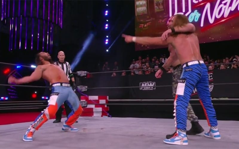 The Young Bucks Take Shot At Roman Reigns During Aew Double Or Nothing The Young Bucks Take Shot At Roman Reigns During Aew Double Or Nothing