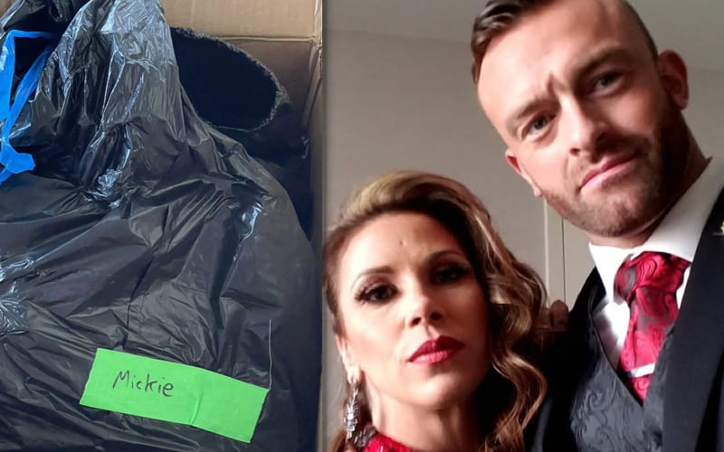 Nick Aldis Tells All About Wife Mickie James’ Trash Bag Care Package From WWE