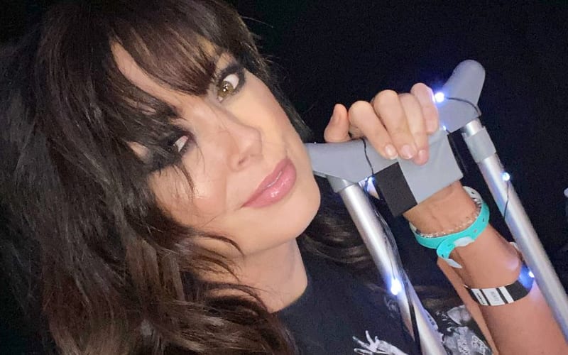 Rebel Not Happy About AEW Fans Making Fake Accounts For Her Crutch