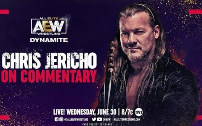 Chris Jericho Set To Make Commentary Return On This Week's Episode Of AEW Dynamite