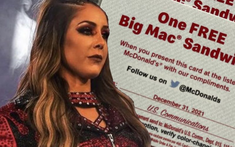 Britt Baker Gets 1,500 Free Big Macs From McDonalds After AEW Women’s World Title Win