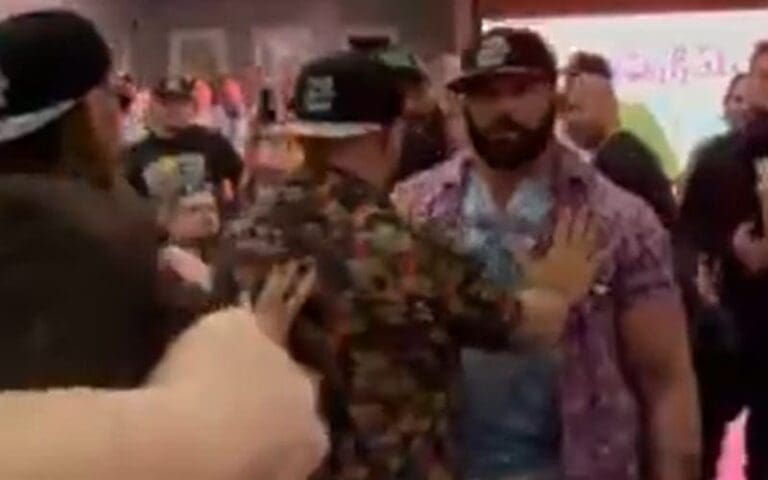 Nick Gage Invades Matt Cardona's Live Podcast Looking For A Fight