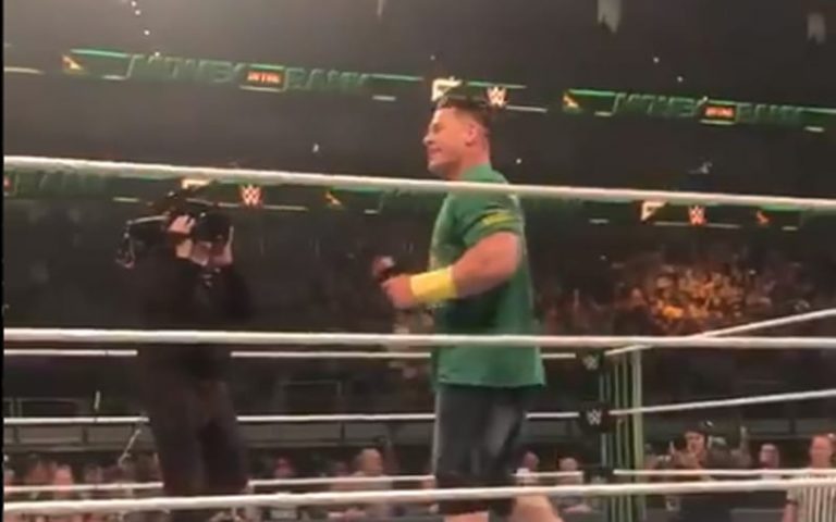 John Cena Addresses Live Crowd After WWE Money In The Bank