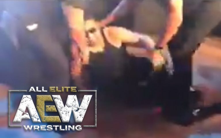 Video Of Security Literally Dragging Fan Out For Rushing The Ring During AEW Road Rager
