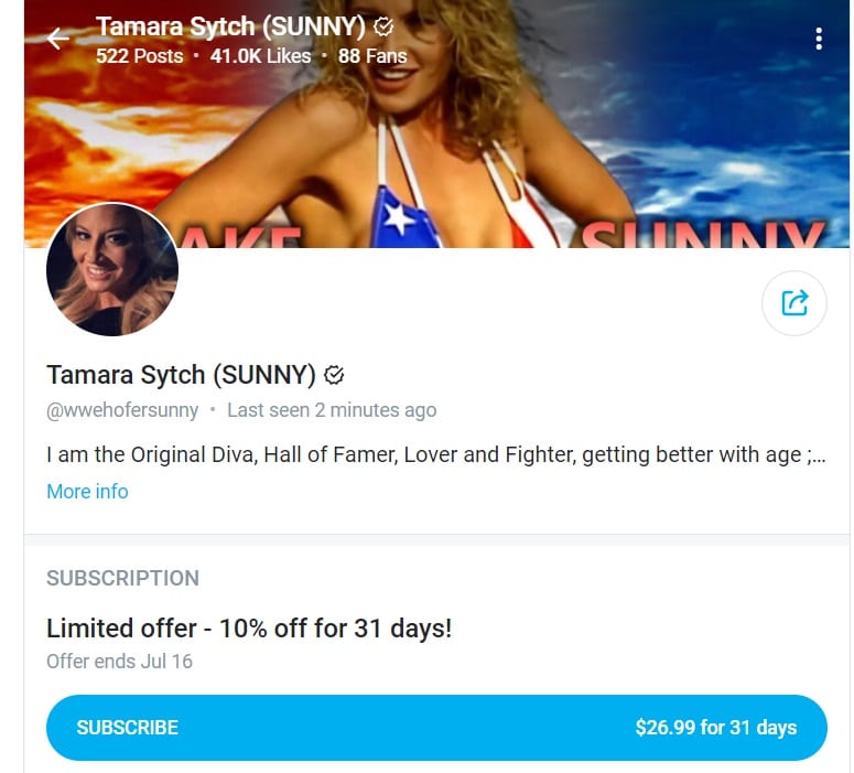 Sunny wwe onlyfans