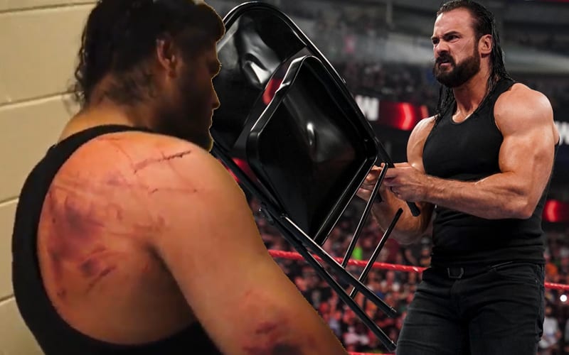 Gruesome Video Of Shanky’s Back After Drew McIntyre’s Assault On WWE RAW