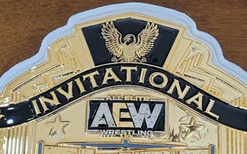 New AEW Title Belt Revealed For Special Event