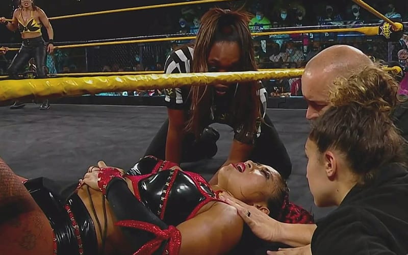 Xia Li Seemingly Injured During WWE NXT