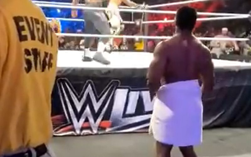 Big E Saves The New Day While Wearing Towel At WWE Live Event