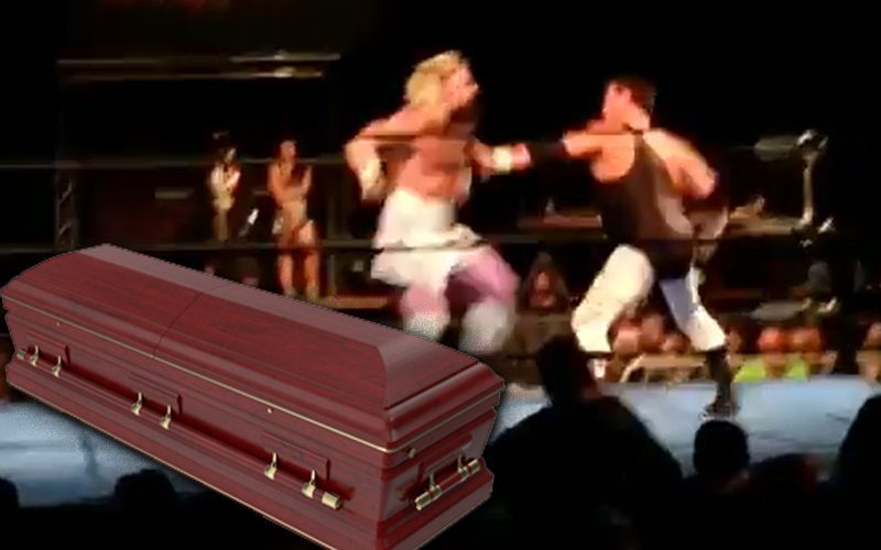 Jerry Lawler Throws Down With Enzo Amore In A Casket Match
