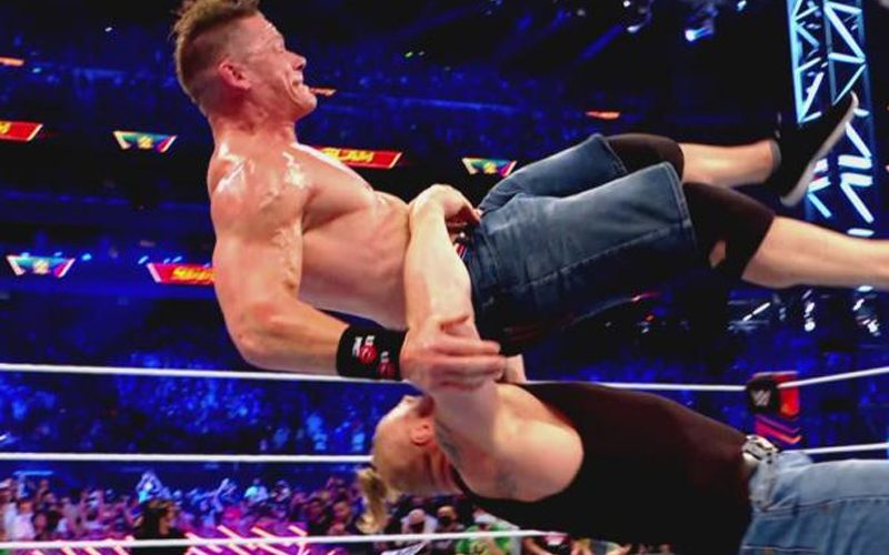 WWE Reveals Footage Of Brock Lesnar Destroying John Cena After SummerSlam