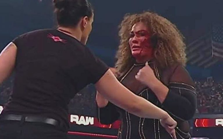 Nia Jax Suffers Bad Cut On Her Face During WWE RAW