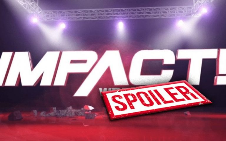 Spoiler On Title Change During IMPACT Wrestling Television Tapings