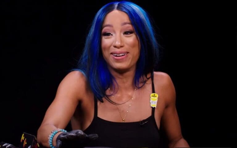 Sasha Banks Takes On The Paqui One Chip Challenge On 'Hot Ones'