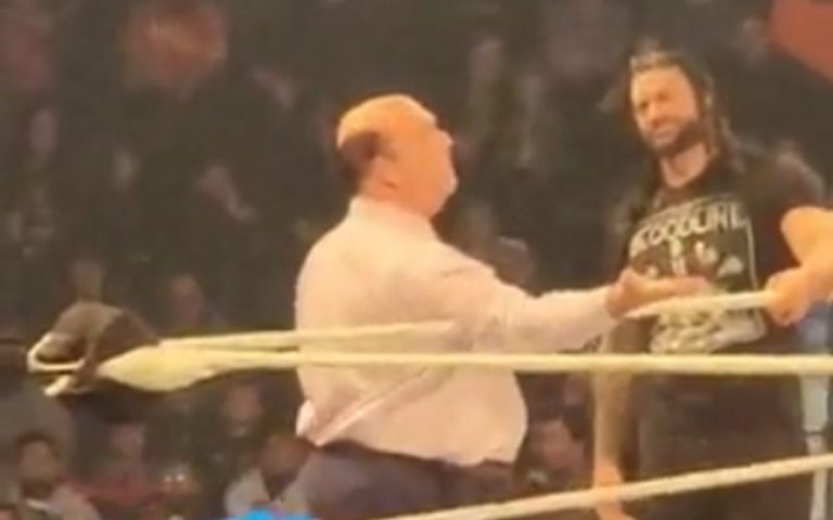 Paul Heyman Tried To Get Into The Ring After WWE Smackdown Went Off Air