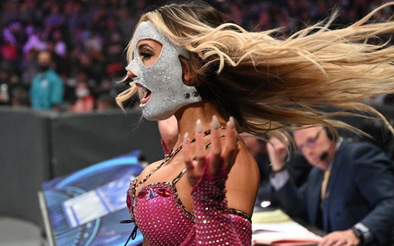 WWE Explains Why Carmella Stopped Wearing Her Bedazzled Face Mask On RAW