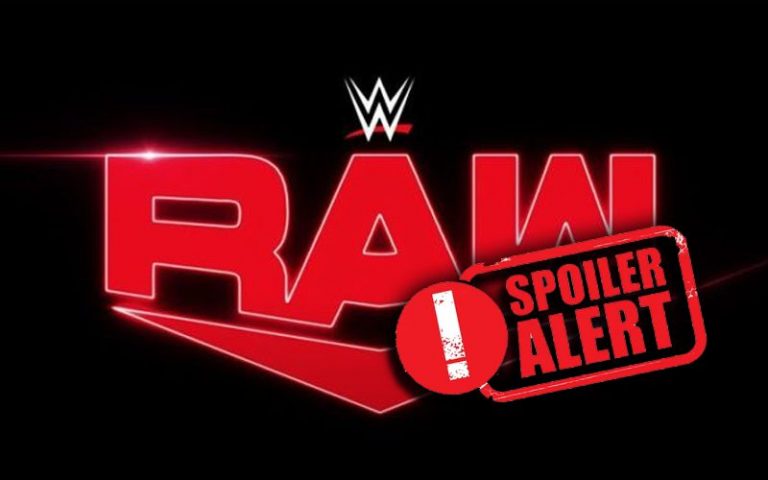 Spoiler On WWE’s Plans For RAW Tonight