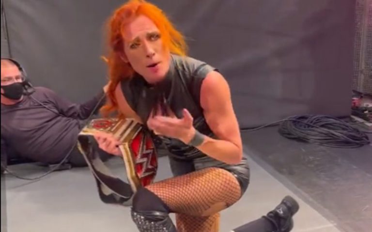Becky Lynch Reacts To Fan Calling Her Baby Cute During WWE RAW