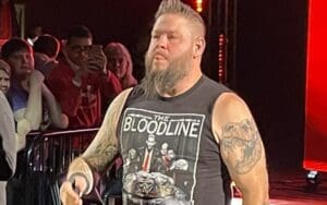 Kevin Owens Sports Roman Reigns' Bloodline T-Shirt At Live Event