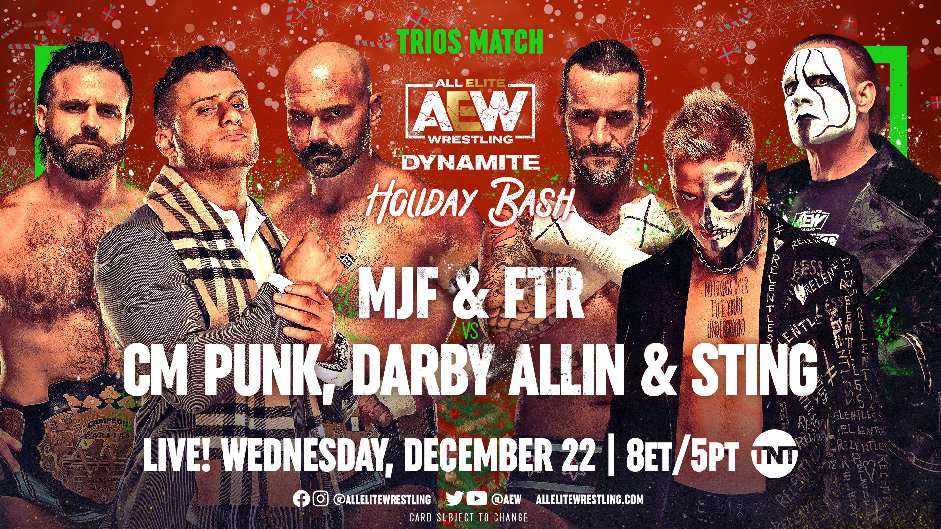 AEW Dynamite “Holiday Bash” Results for December 22, 2021