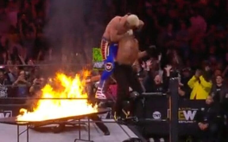 Mick Foley Gives His Expert Opinion On Cody Rhodes' Flaming Table Spot On AEW Dynamite